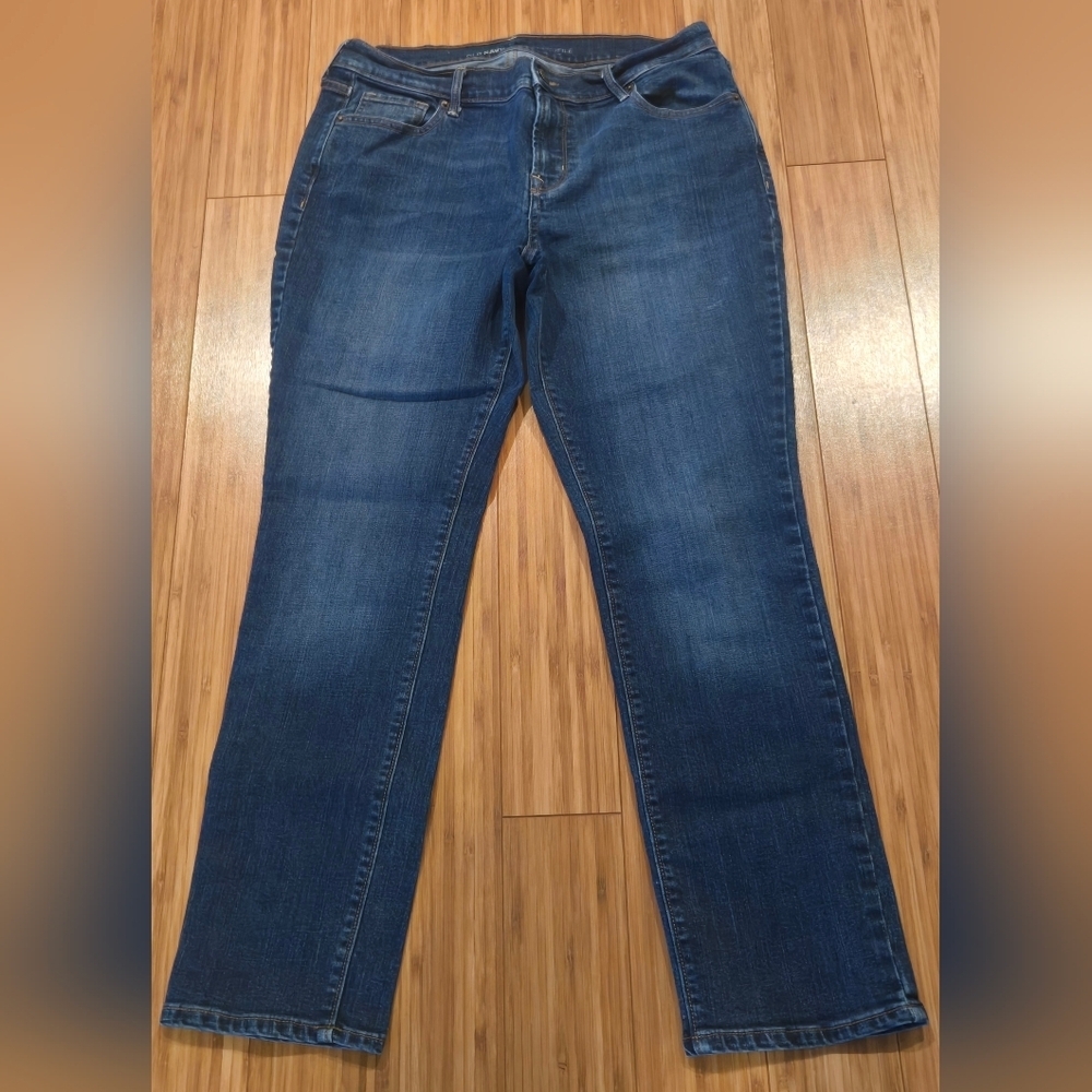 Old Navy Dark Blue Straight-Leg Women's Jeans